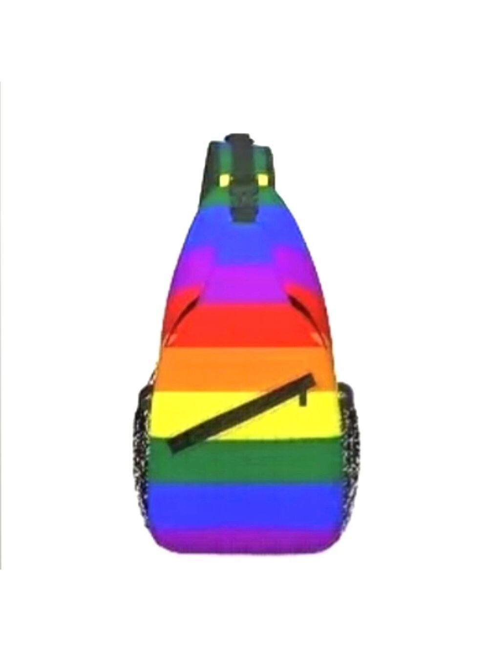 🌈 Rainbow Pattern Chest Bag